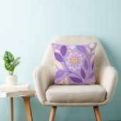 Coussin Jardin Floral Violet Jeu d'Oreiller (Chaise)