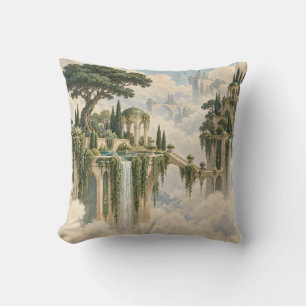 Coussin Jardin flottant de pins avec cascade