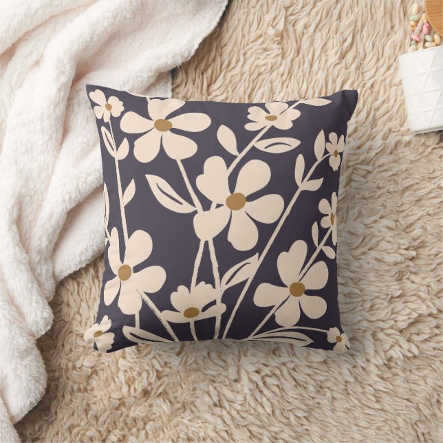 Coussin Jardin Moderne Silhouette Florale  (Couverture)
