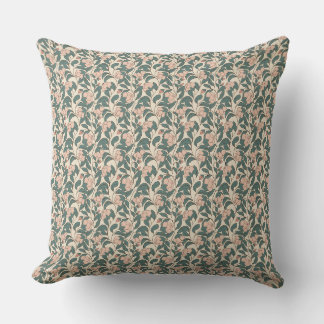 Coussin Jardin romantique - Impression florale Vintage