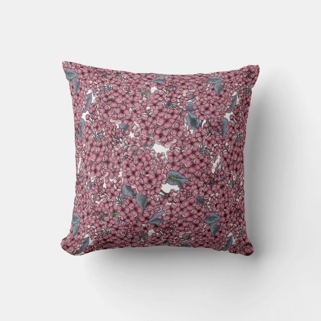 Coussin Jardin rose Lilac (Recto)