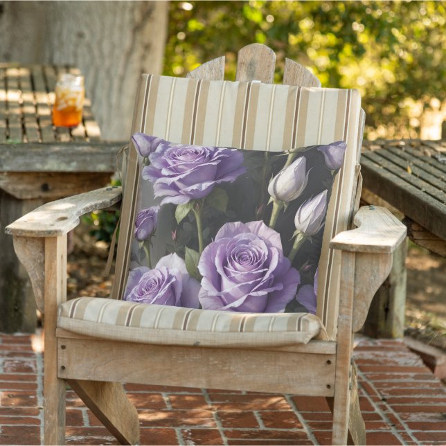 Coussin Jardin Rose violet (Chaise)