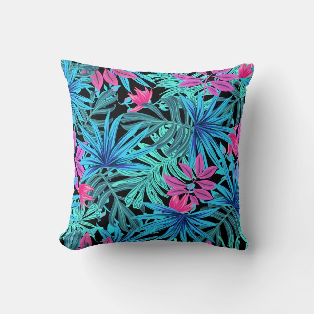 Coussin Jardin tropical exotique (Recto)