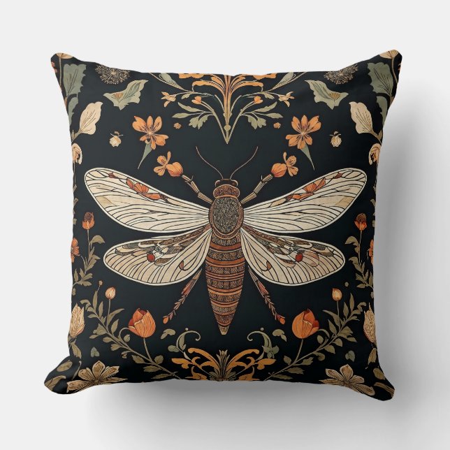 Coussin Jardin vintage de lucioles (Recto)