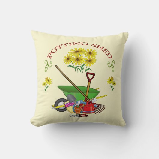Coussin Jardiniers, Jardin, Pot Shopping (Recto)