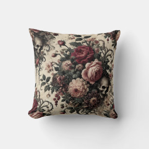 Coussin Jardins suspendus de l'Arcane - Floral gothique