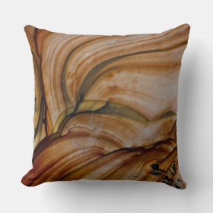 Coussin Jasper de Deschutes de couleur marron