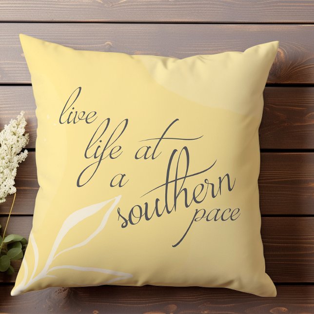 Coussin Jaune Amusant Élégant Pace Sud Ensoleillé Pil Exté (Créateur téléchargé)