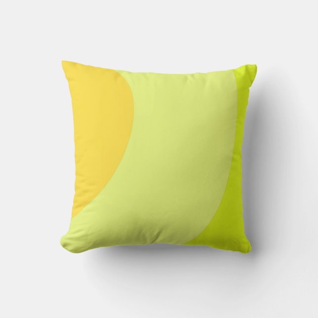 Coussin Jaune clair et vibrant (Recto)