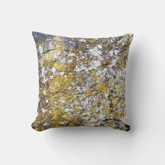 Coussin Jaune et gris (Recto)