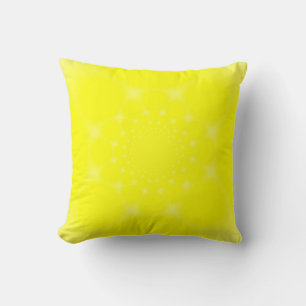 Coussin Jaune Étincelant