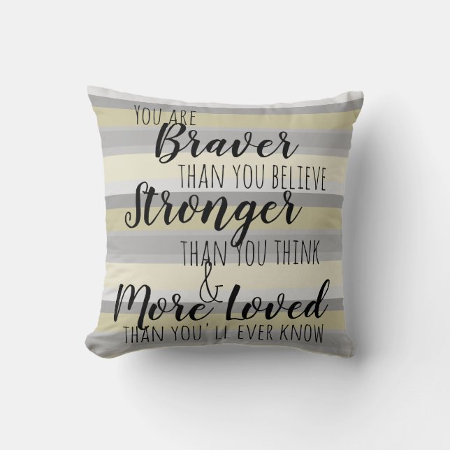 Coussin jaune gris inspiré de motif (Recto)