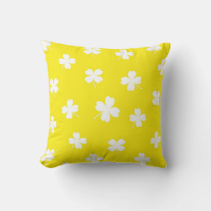 Coussin jaune jaune canari chanceux
