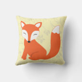 Coussin jaune mignon de Fox de bébé de CBendel (Verso)
