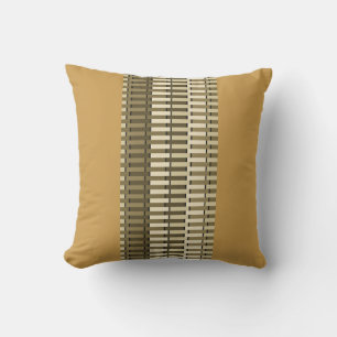 Coussin Jaune ocre élégant moderne Motif Abstrait moderne