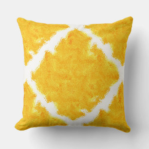 Coussin Jaune/Orange n Tee blanche