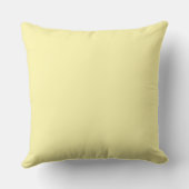 Coussin Jaune Pâle Décoratif (Verso)