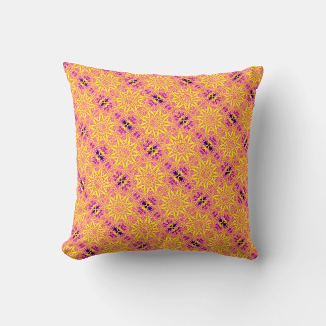 Coussin jaune/rose (Recto)