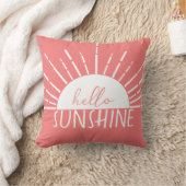 Coussin Jaune Simple Moderne Hello Sunshine (Couverture)