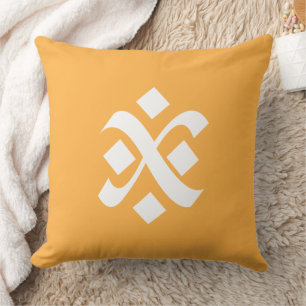 Coussin Jaune Souci Uniforme Uni Couleurs Bohème