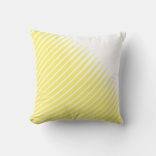 Coussin Jaune Spikes Motifs Feuille Couleurs Abstraites pe (Recto)