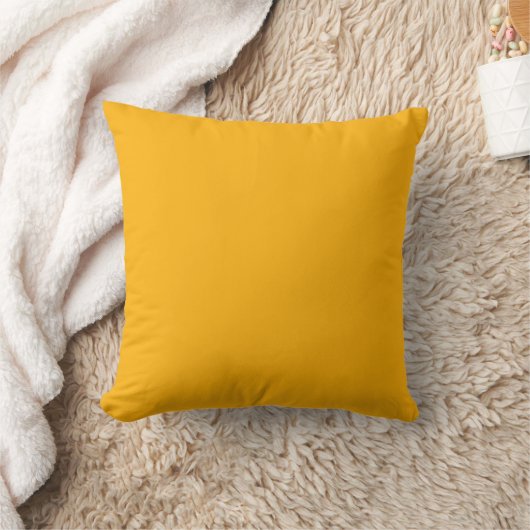 Coussin Jaune Verge d'Or Automne Couleur Uni (Couverture)