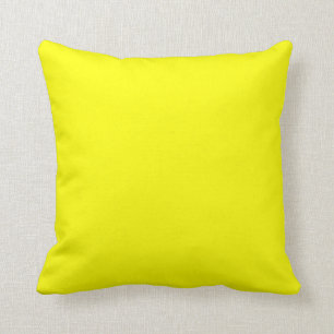 coussin jaune vif