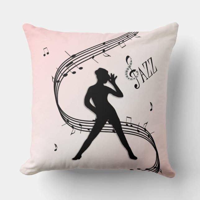 Coussin Jazz Dance Pink Thlow Pillow (Recto)