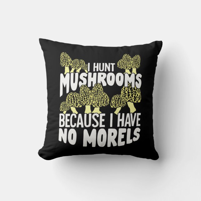Coussin Je chasse les champignons (Recto)