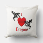 Coussin Je Coeur Dragons (Recto)