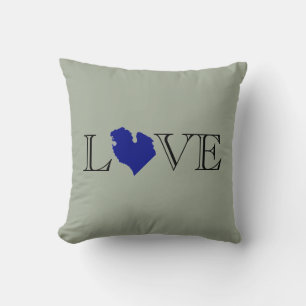 Coussin Je coeur Michigan