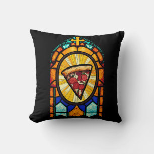 Coussin Je crois en la pizza
