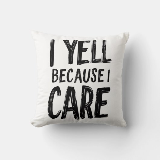 Coussin Je Dis Parce Que Ça M'Intéresse (Recto)
