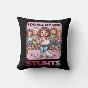 Coussin Je Fais Mes Propres Têtes Brouillées Bras Se Bien