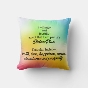 Coussin Je fais partie d'un plan divin d'oreiller à lancer