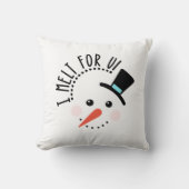Coussin Je fond pour toi | Frosty Jolly Snow Man Christmas (Recto)