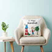 Coussin Je Joue au Baseball (Chaise)