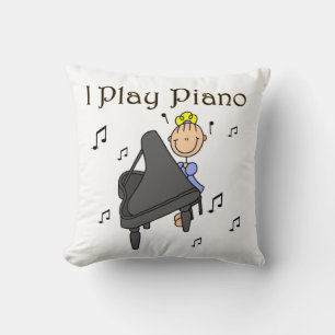 Coussin Je Joue au Piano T-shirts et Cadeaux