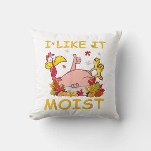 Coussin Je L'Aime Moist Funny Turquie Dîner Thanksgiv