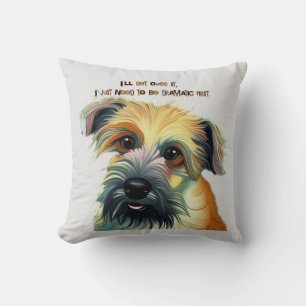 Coussin Je m'en remettrai, j'ai juste besoin d'être dramat