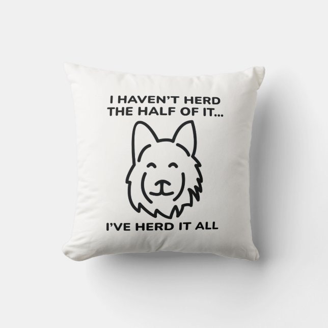 Coussin Je n’en ai pas entendu la moitié (Recto)