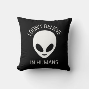 Coussin Je ne crois pas aux humains