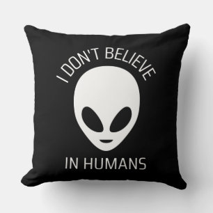 Coussin Je ne crois pas aux humains