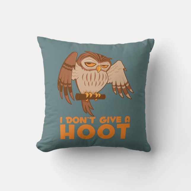 Coussin Je ne donne pas de chouette (Recto)