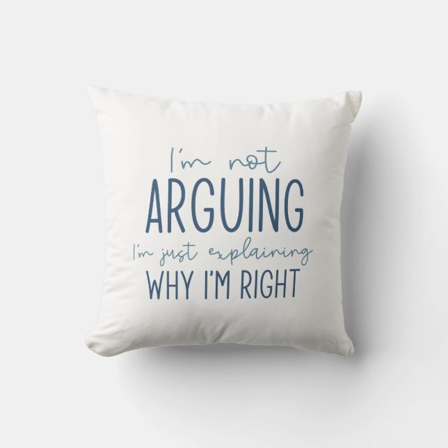 Coussin Je ne plaide pas (Recto)