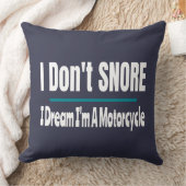 Coussin Je ne ronfle pas Je suis une moto Dormir drôle (Couverture)