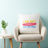 Coussin Je ne suis pas parfait, mais je suis unique (Chaise)
