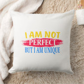 Coussin Je ne suis pas parfait, mais je suis unique (Couverture)