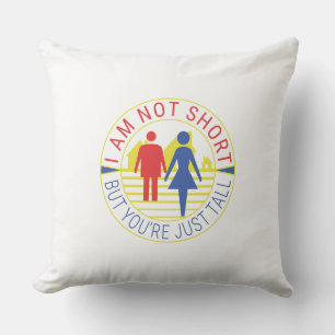 Coussin Je ne suis pas petit mais tu es juste grand.