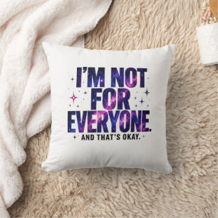 Coussin Je ne suis pas pour tout le monde – Galaxie cosmiq